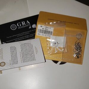 GRA Moissanite Jewelry Set with Certificate